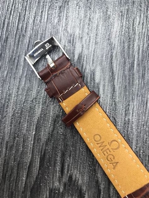 authentic omega watch bands|genuine omega watch strap 18mm.